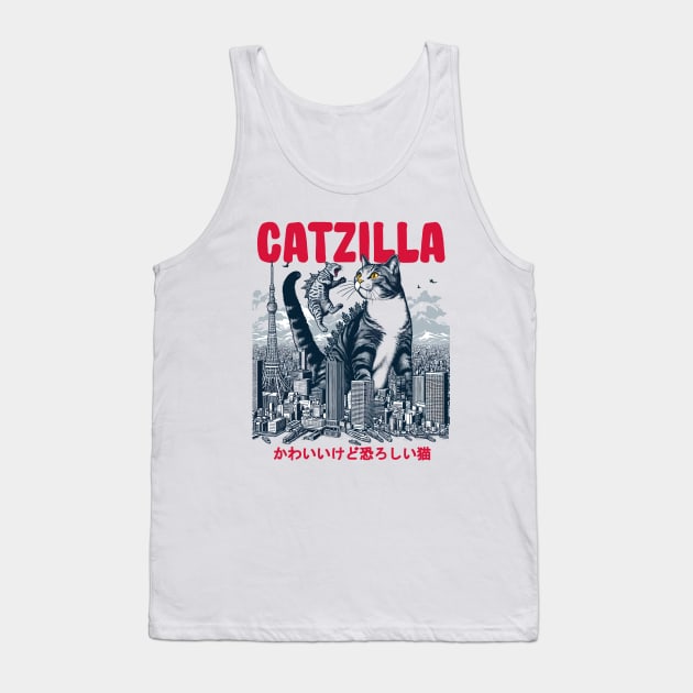 Catzilla Tank Top by RFTR Design